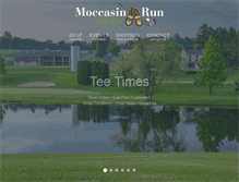 Tablet Screenshot of moccasinrun.com